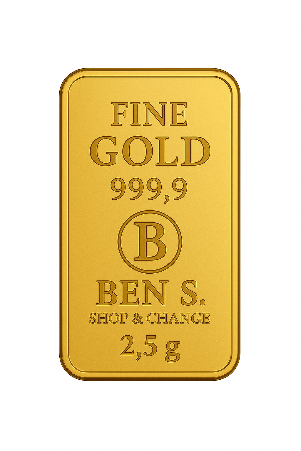 Lingot or 2,5 g